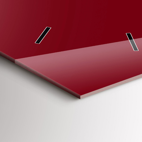 Téglalap alakú üvegóra Bordó színű