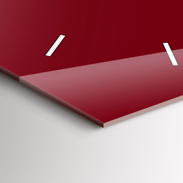 Téglalap alakú üvegóra Bordó színű