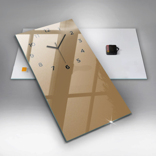 Téglalap alakú üvegóra Színe sötét bézs