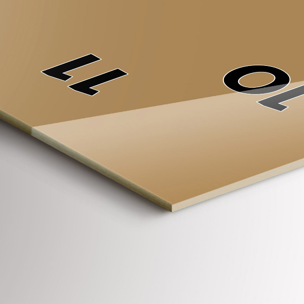 Téglalap alakú üvegóra Színe sötét bézs