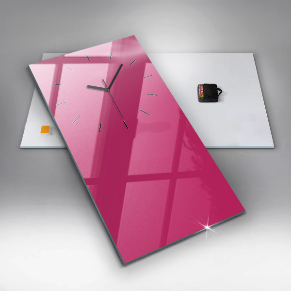 Téglalap alakú üvegóra Színe erős rózsaszín