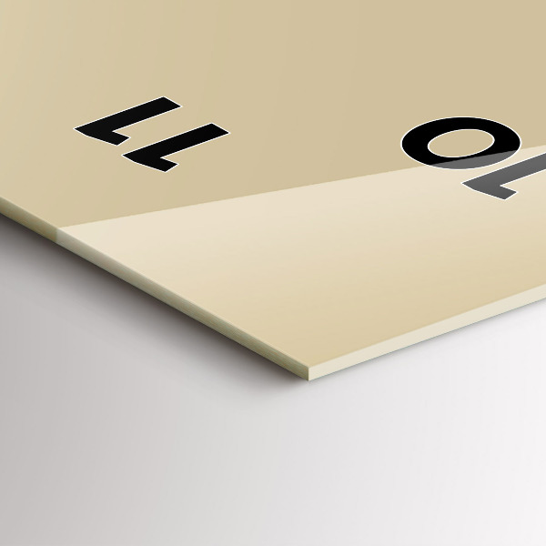 Téglalap alakú üvegóra Bézs színű