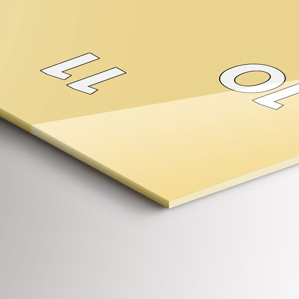 Téglalap alakú üvegóra Krém színű