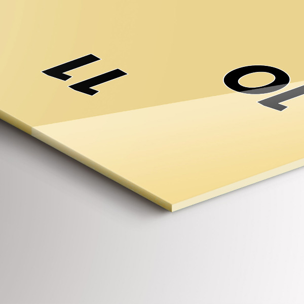 Téglalap alakú üvegóra Krém színű