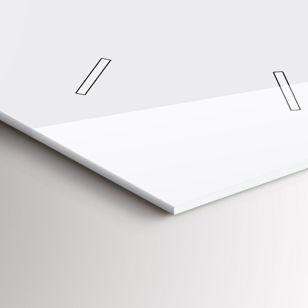 Téglalap alakú üvegóra Színe sötét fehér