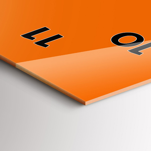 Téglalap alakú üvegóra Narancs színű