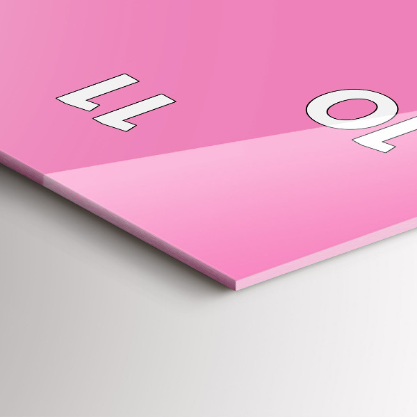 Téglalap alakú üvegóra Szín rózsaszín