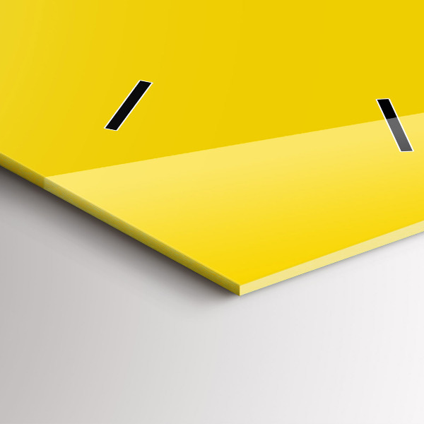 Téglalap alakú üvegóra Világos sárga színű