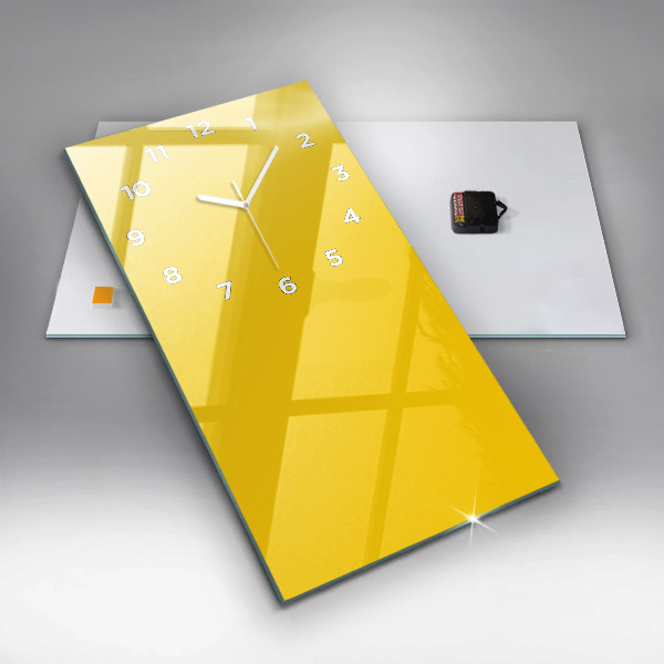 Téglalap alakú üvegóra Világos sárga színű