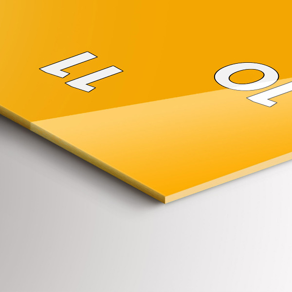 Téglalap alakú üvegóra Színe aranysárga