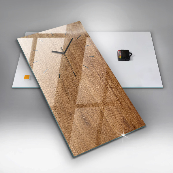 Téglalap alakú üvegóra Világos fa