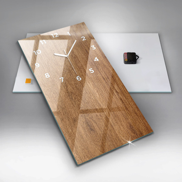 Téglalap alakú üvegóra Világos fa