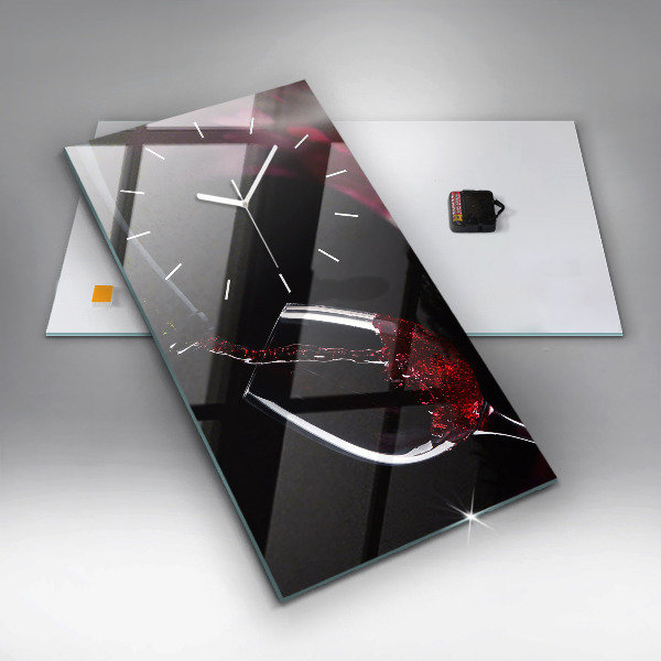 Téglalap alakú üvegóra Vörösbor