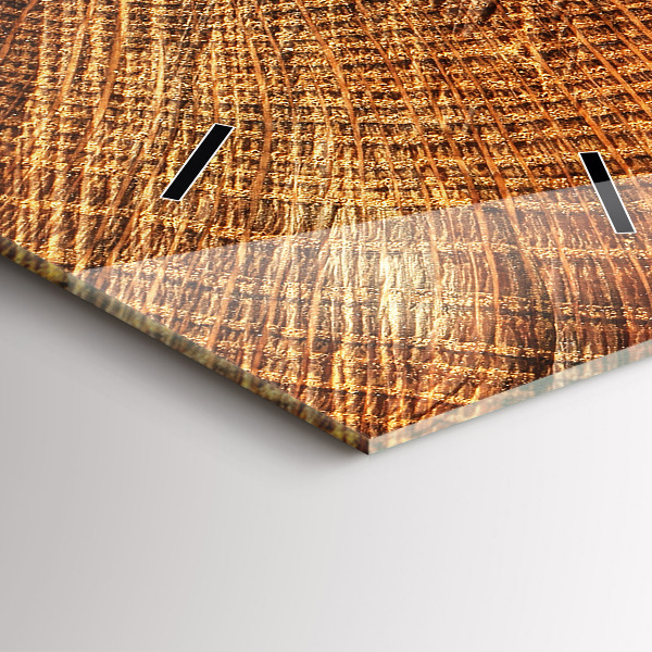 Téglalap alakú üvegóra Öreg fatönk