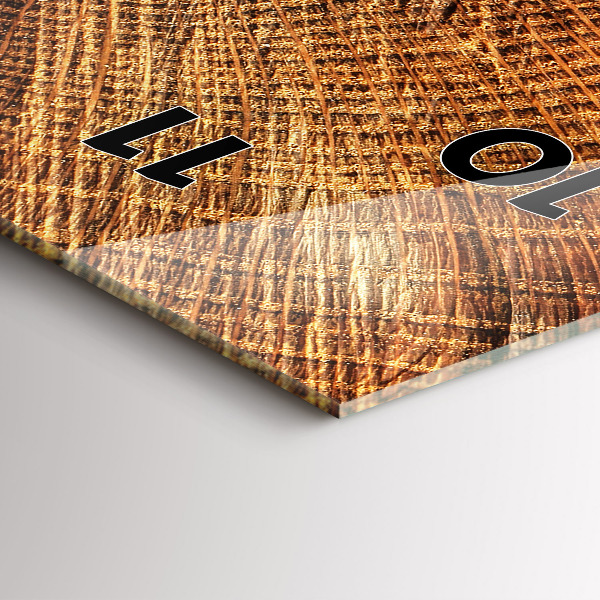 Téglalap alakú üvegóra Öreg fatönk