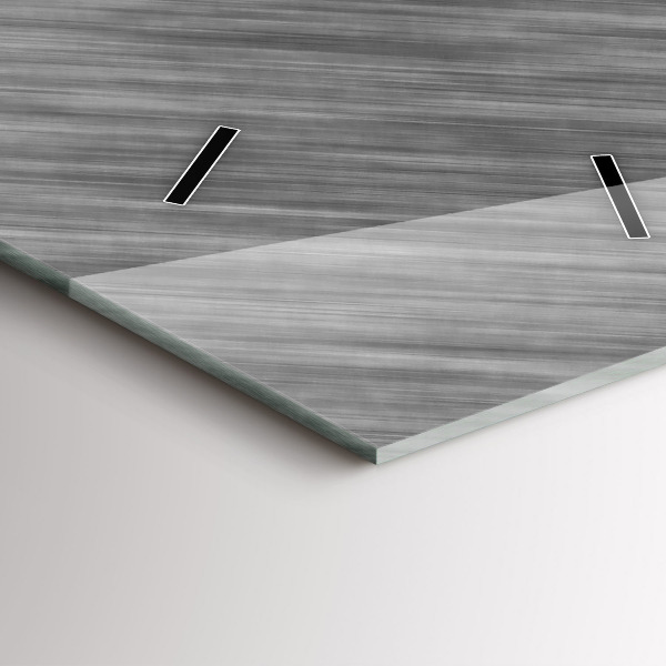 Téglalap alakú üvegóra Fém fal