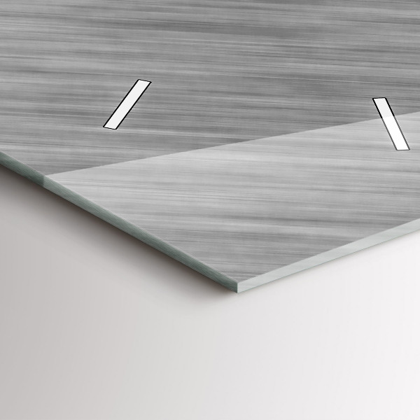 Téglalap alakú üvegóra Fém fal