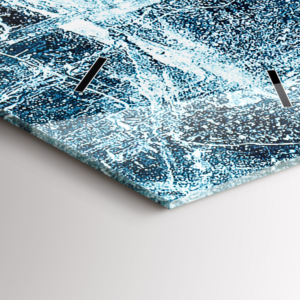 Téglalap alakú üvegóra Fagyott fal