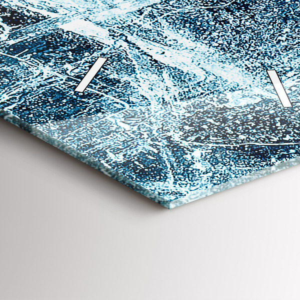 Téglalap alakú üvegóra Fagyott fal