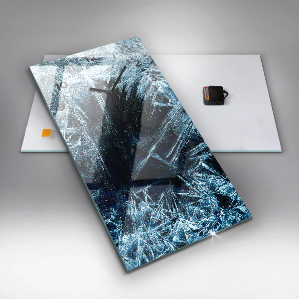 Téglalap alakú üvegóra Fagyott fal