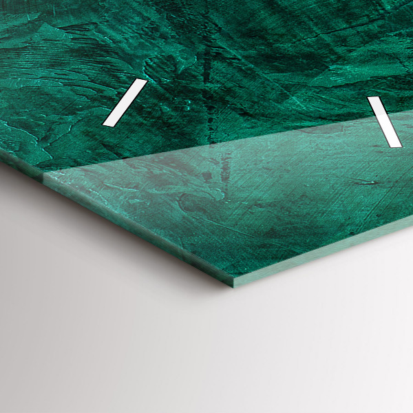 Téglalap alakú üvegóra Smaragd fal