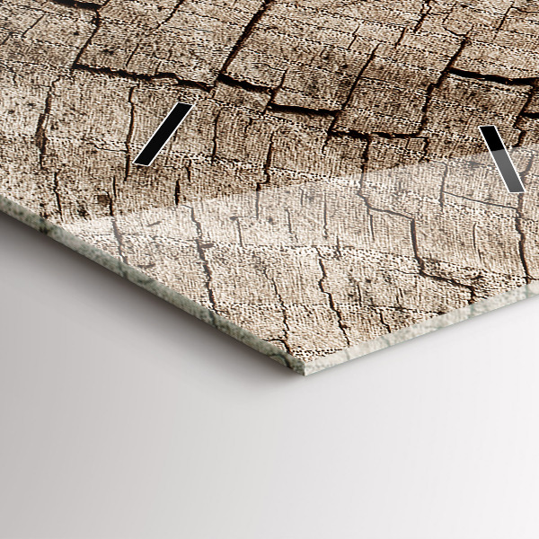 Téglalap alakú üvegóra Régi fa tuskó