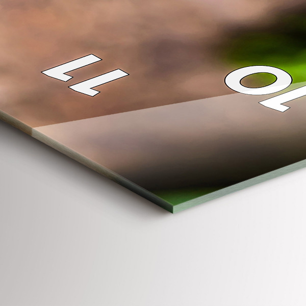 Téglalap alakú üvegóra Bazsalikom levelek