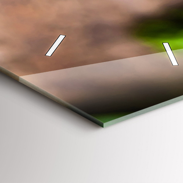 Téglalap alakú üvegóra Bazsalikom levelek