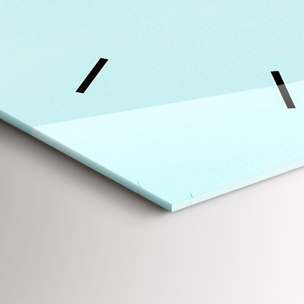 Téglalap alakú üvegóra Zöld pálmafák