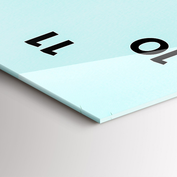 Téglalap alakú üvegóra Zöld pálmafák