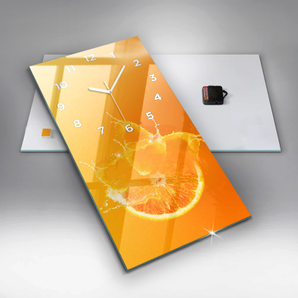 Téglalap alakú üvegóra Narancs