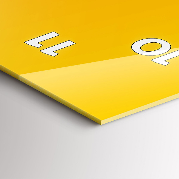 Téglalap alakú üvegóra Narancs