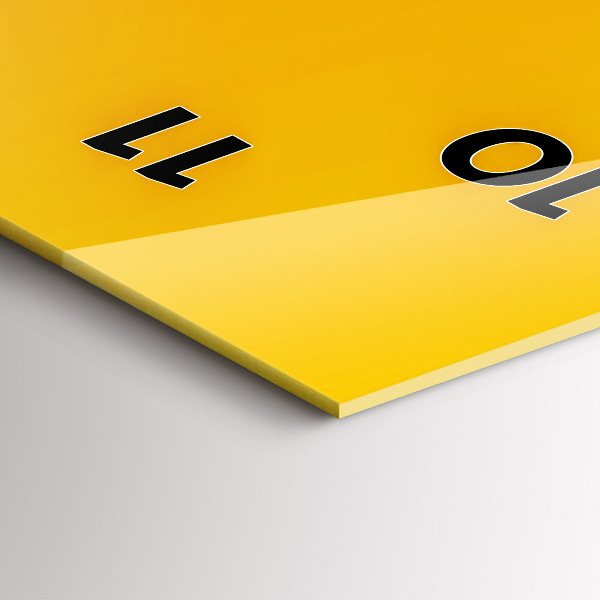 Téglalap alakú üvegóra Narancs