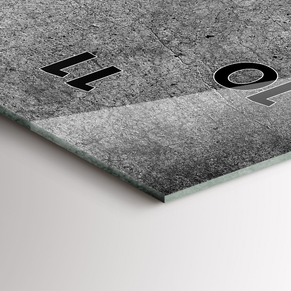 Téglalap alakú üvegóra Ipari fal