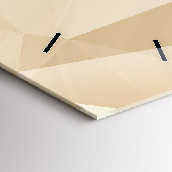 Téglalap alakú üvegóra Háromszögek absztrakt