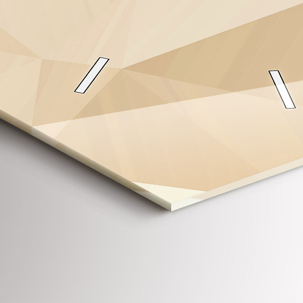 Téglalap alakú üvegóra Háromszögek absztrakt