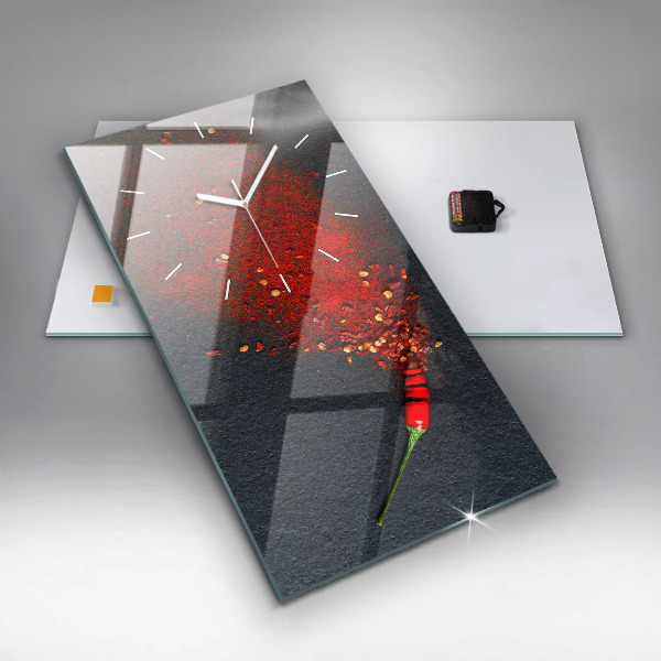 Téglalap alakú üvegóra Pirospaprika fűszerezés