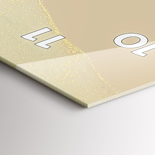 Téglalap alakú üvegóra Színek absztrakciója