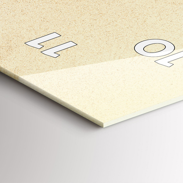 Téglalap alakú üvegóra Arany absztrakció