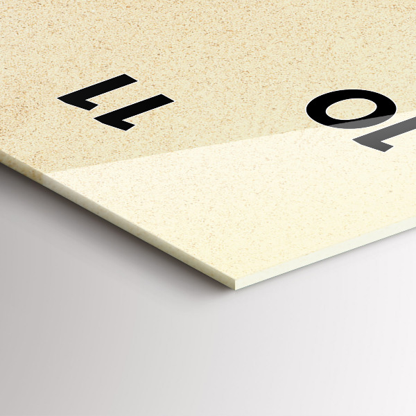 Téglalap alakú üvegóra Arany absztrakció