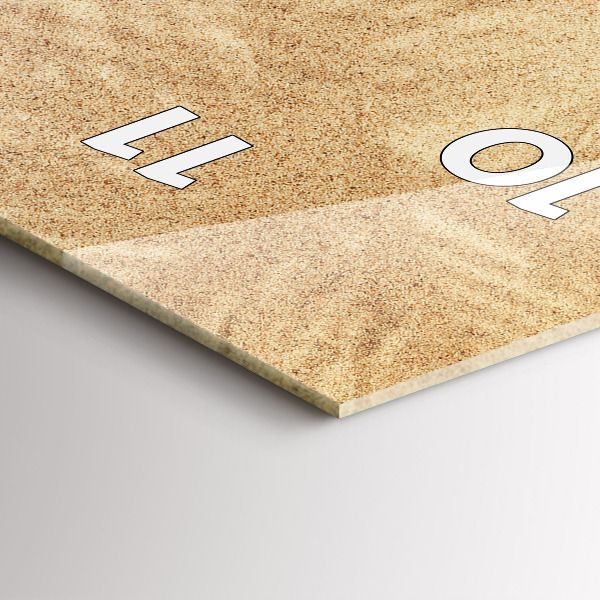 Téglalap alakú üvegóra Arany absztrakció