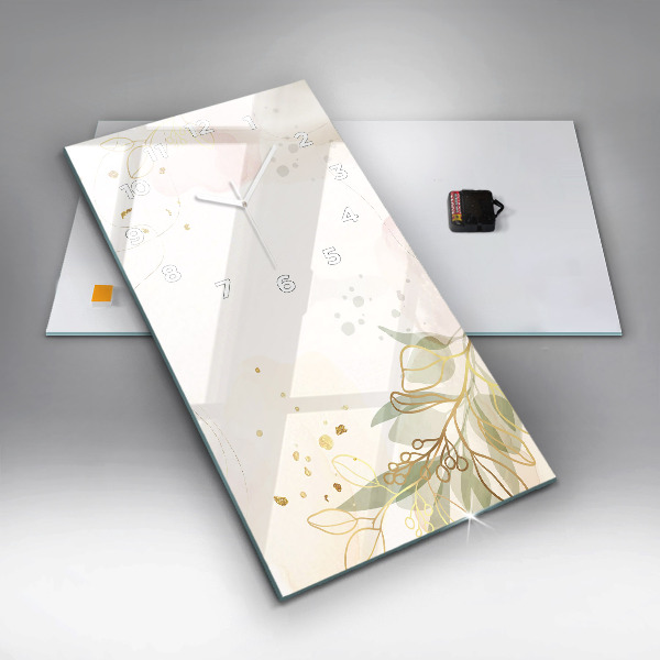 Téglalap alakú üvegóra Pasztell absztrakció