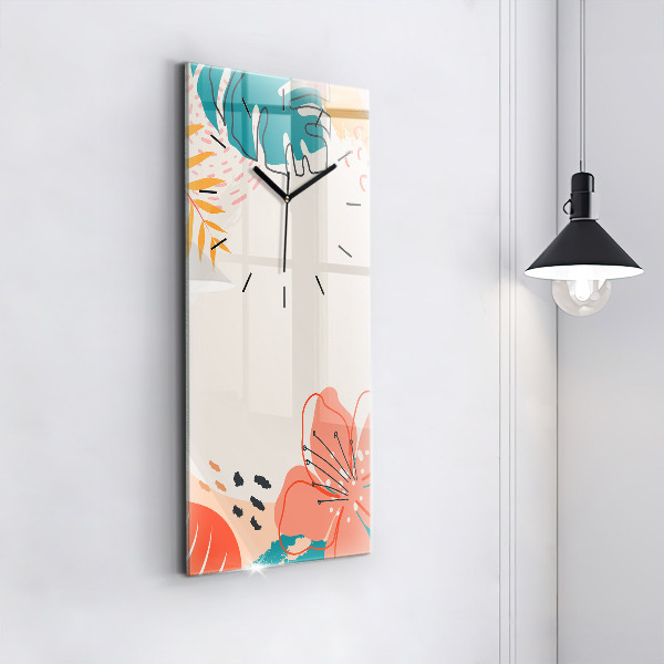 Téglalap alakú üvegóra Hawaii növények