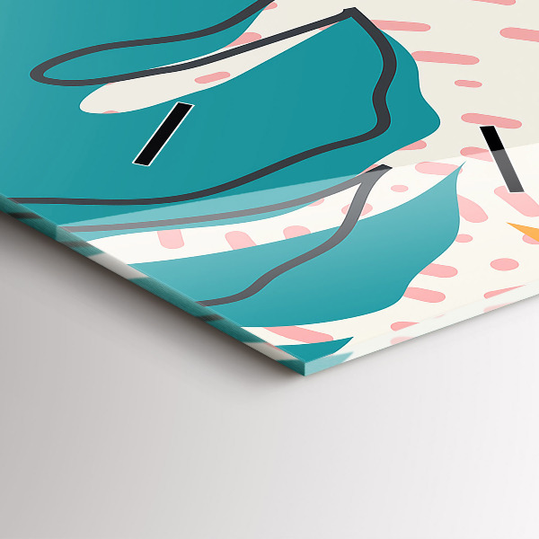 Téglalap alakú üvegóra Hawaii növények