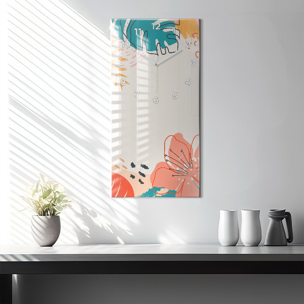 Téglalap alakú üvegóra Hawaii növények