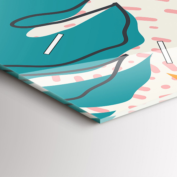 Téglalap alakú üvegóra Hawaii növények