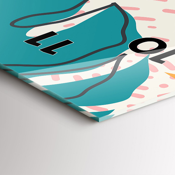 Téglalap alakú üvegóra Hawaii növények