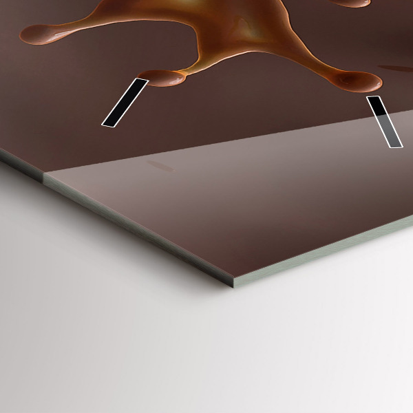 Téglalap alakú üvegóra Kakaó hullámok