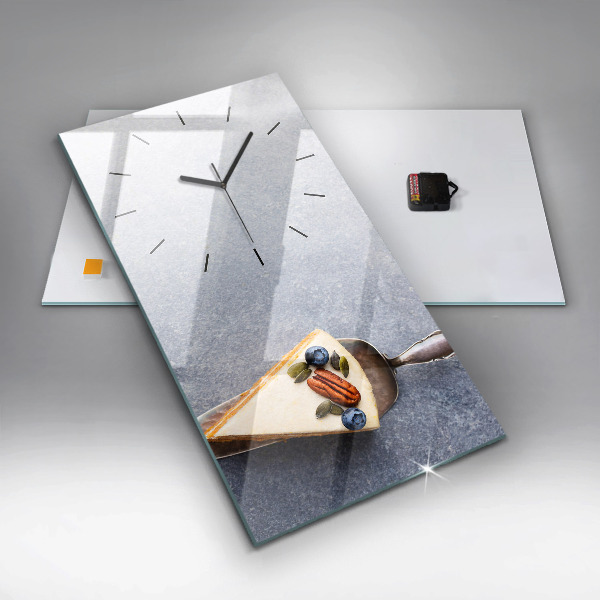 Téglalap alakú üvegóra Egy szelet tortát