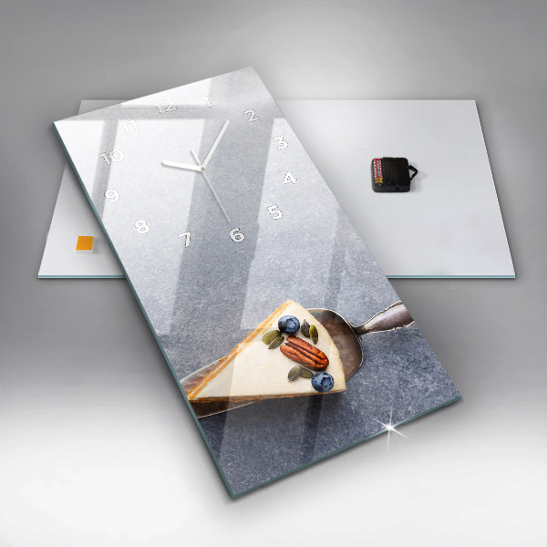 Téglalap alakú üvegóra Egy szelet tortát